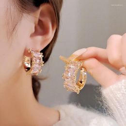 Boucles d'oreilles à clous de Style coréen, goutte d'eau, mode, tempérament Simple, conception de sens avancé, boucles d'oreilles de luxe.