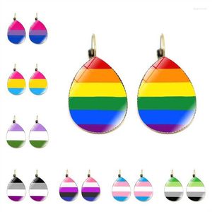 Boucles d'oreilles clous lesbiennes bisexuelles transgenres pansexuelles pour LGBTQ 2023