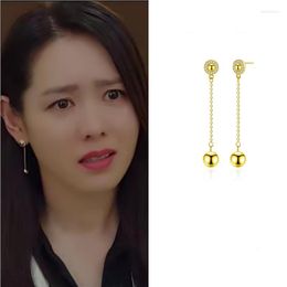 Boucles d'oreilles ligne "trente-neuf" Seo Yea Ji coréen élégant drame Design de mode élégant de haute qualité pour les femmes