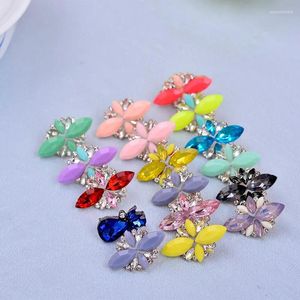 Stud -oorbellen Lubov 2024 Fashion Elegant Opal Stone Crystal For Women Christmas Party Trendy Gold Color Earring