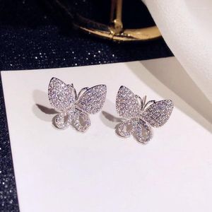 Boucles d'oreilles de luxe mode ronde balancent goutte coréen pour les femmes grand papillon or boucle d'oreille 2023 bijoux
