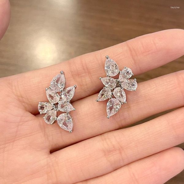 Boucles d'oreilles assorties en Zircon cubique femmes pour mariage fiançailles fête mode luxe oreille accessoires bijoux de haute qualité