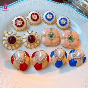 Boucles d'oreilles géométriques Vintage pour femmes, bijoux de luxe, rétro français, créatifs
