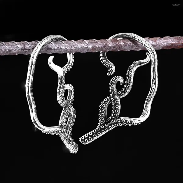 Boucles d'oreilles à clous pour hommes et femmes, tentacule de poulpe, grande oreille suspendue, bijoux pour adolescents, vente en gros personnalisée