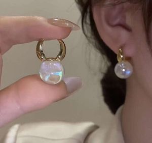 Boucles d'oreilles sirène Concubine perle élégante et luxueuse pour femmes, couleur or, bijoux fins à la mode, accessoires cadeaux