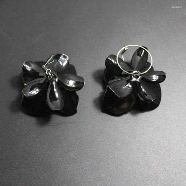 Aretes Metal Flor Multicapa Estilo Europeo Hierro Barroco Asimétrico Show 776