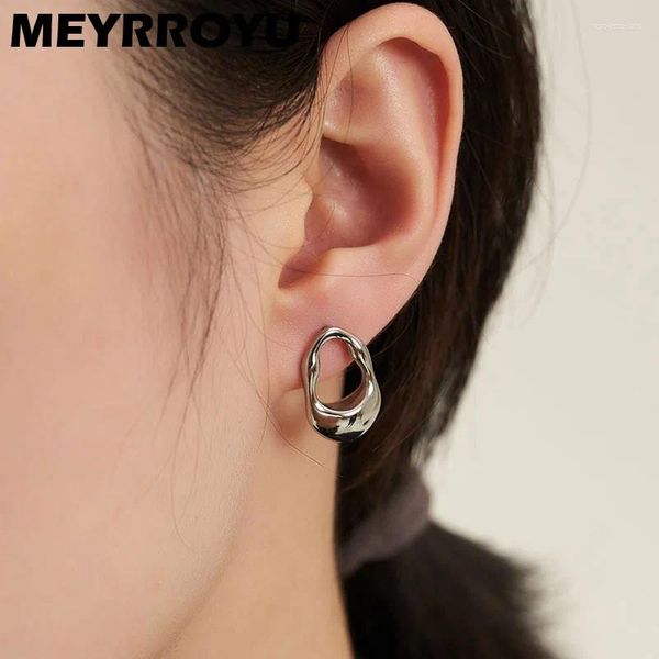 Boucles d'oreilles meyrroyu miroir de luxe squelette oreille pour femmes fille mode bijourie de bijoux fesse dames cadeaux pendentites mujer