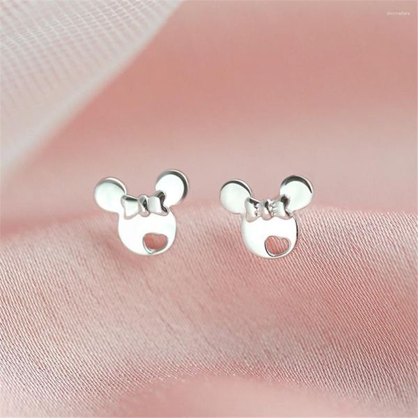 Boucles d'oreilles Mini nœud papillon souris boucle d'oreille pour femmes enfants mignon petit Animal clous d'oreille Pendientes dessin animé film bijoux en gros