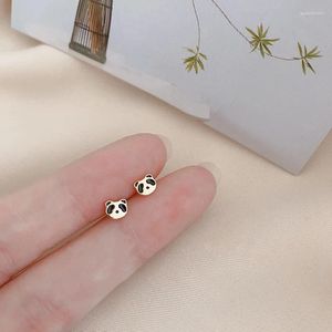 Stud Oorbellen Mini Schattige Dieren Panda Voor Meisjes Asymmetrisch Emaille Kerstman Kerstmis Vrouwen Jaar Feestsieraden