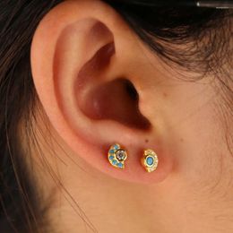 Boucles d'oreilles départies incompatibles boucles d'oreille étalons délicats minimaux pour fille géométrique les deuxième bijoux perçants