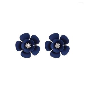 Boucles d'oreilles à tige, bijoux et accessoires à la mode conçus par MITTO, plusieurs boucles d'oreilles à fleurs recouvertes de caoutchouc