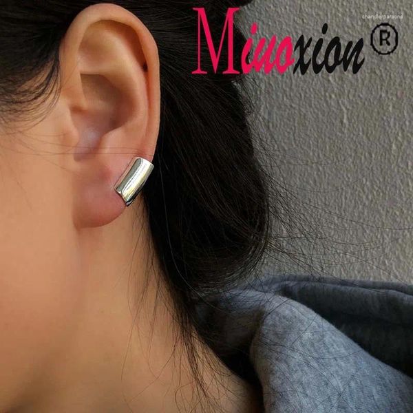 Boucles d'oreilles Stud Miuoxion Retro 925 Stamp Simple Smooth Smooth Geometric Oreing Party Punk Fashion Student Jewelry for Women présente Garch Girl Gift