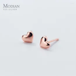 Boucles d'oreilles Stud Modian authentique 925 argent sterlin