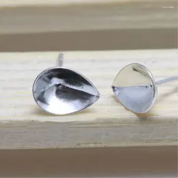 Pendientes Ms Betti 4320 Forma de lágrima Piedras elegantes Accesorios para pendientes Gota de agua de cristal Ajuste de 6 mm 8 mm para hacer hallazgos de joyería