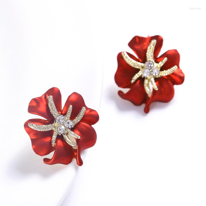 Stud Earrings Muylinda Fashion Elegant Flame Bird Studs And Cute Rhinestone Rose Flower Ear For Women Daily Party Jewelry