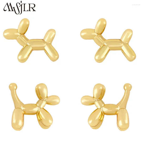 Pendientes de semental Mve-012 Luxury 18k Brass Little Lindo Dog Women Party Fashion Venta de venta de tendencias