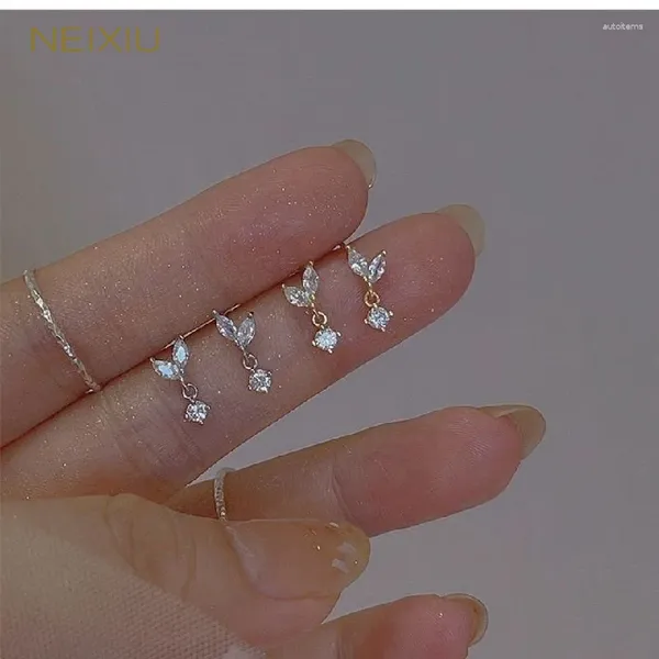 Neixiu – boucles d'oreilles en argent Sterling 925 pour femmes, simples, françaises, légères, de luxe, tempérament, bijoux de fête de mariage, cadeau, vente en gros