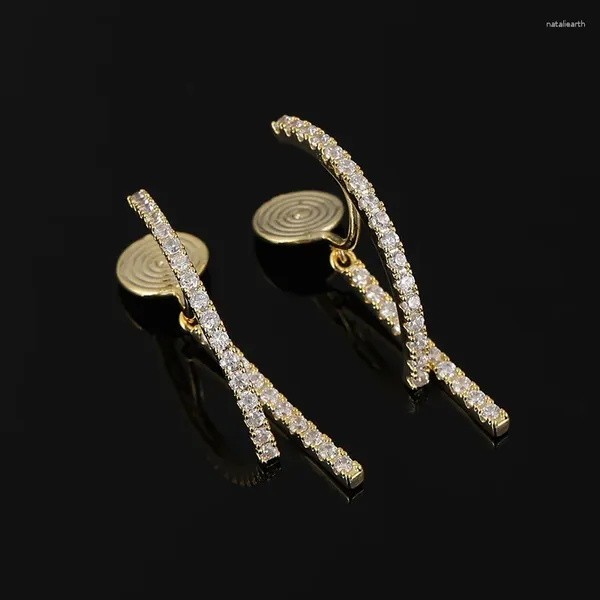 Boucles d'oreilles à tige en forme de bobine de moustique, Clip d'oreille sans perçage, croix française fine et Simple