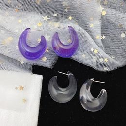 Boucles d'oreilles à tige Oorbellen Brincos Para As Mulheres Needle Resin sont à la mode simples et polyvalentes. Été Femme Ce-331