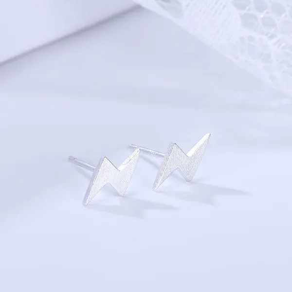 Boucles d'oreilles PANJBJ couleur argent Zircon Flash boucle d'oreille pour femmes fille géométrique à la mode concis mode bijoux cadeau d'anniversaire goutte