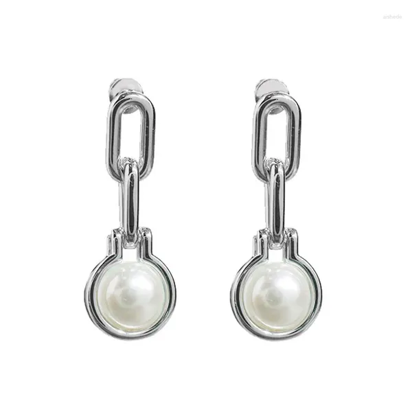 Pendientes de tuerca para mujer, conjunto de pendientes, colgante de perlas, joyería de lujo, diseñador, entrega gratuita, acero inoxidable, regalo de alta calidad al por mayor