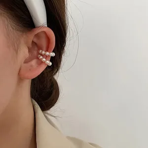 Stud-oorbellen parel oorschijfclip niet-piercing bot c-vormige ring zonder punctie minimalistisch voor vrouwen mode-sieraden