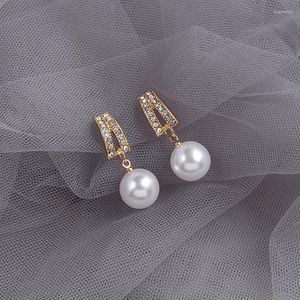 Boucles d'oreilles perle pour femmes cristal rond mignon mode boucle d'oreille déclaration boucles d'oreilles bijoux mariage saint valentin cadeaux