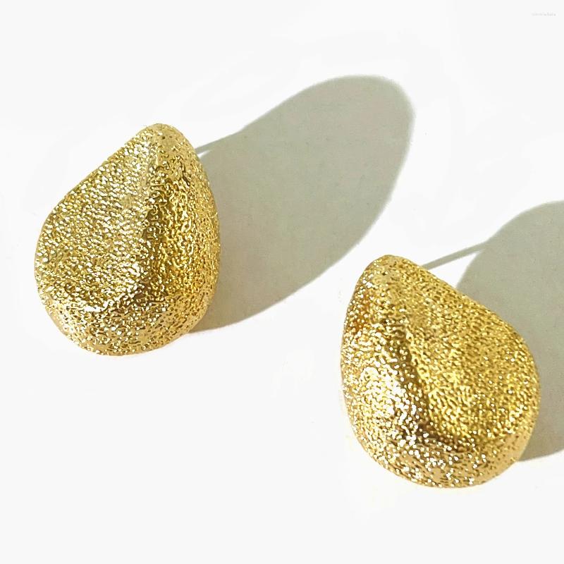 Kolczyki stadnorskie Peri'sbox moda elegancka złota srebrna plastowana kopuła brokatowa dla kobiet modne nieregularne hurtowe łzy