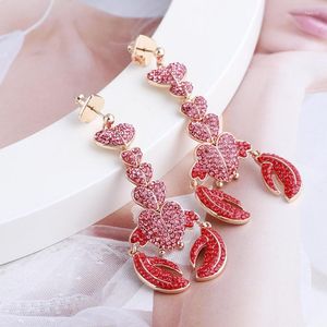 Boucles D'oreilles Personnalité Exagérée Océan Vent Mignon Homard Atmosphérique