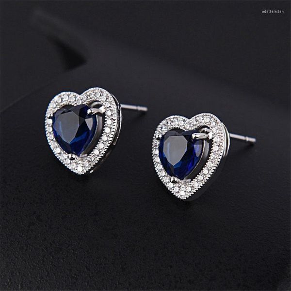 Boucles d'oreilles Zircon incrusté de broches Respectueux de l'environnement Allergies de type cuivre Mariage Bijoux de fête de mariée Dress Up Fashion