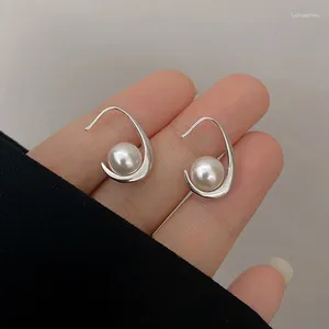 Boucles d'oreilles PONYKISS en argent Sterling 925, crochet en perles pour femmes, bijoux fins classiques de fête, accessoires minimalistes