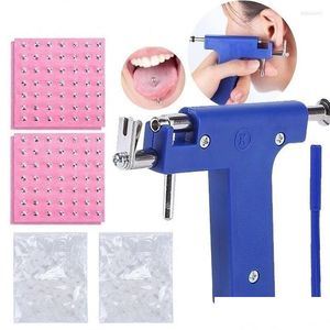 Stud Oorbellen Professionele Oorpiercing Gun Tool Set 98 Stuks Studs Stalen Neus Navel Body Unit Kit Veiligheid Pierce Dale22 Drop Delivery Jood Dhso2