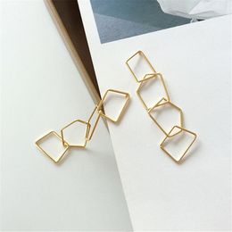 Pendientes de tuerca Punk contraído moda temperamento largo geométrico forma Irregular borla joyería de mujer