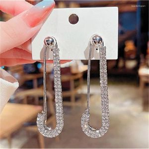 Boucles d'oreilles Punk épingle à épingle à pas brillant Crystal Full Full Force tendance exagérée Pins Unisexe Rock Rock Eaute Gift Jewelry Gift