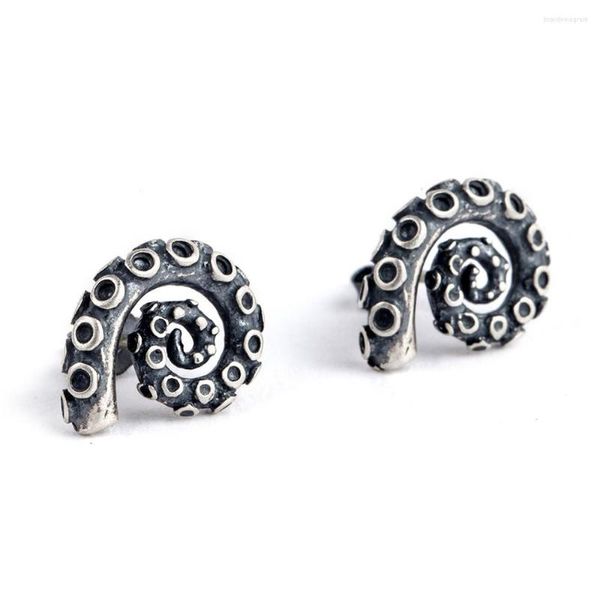 Boucles d'oreilles Punk Style Bijoux S925 Argent Cool Pieuvre Griffe Tentacules Oreille Pour Hommes Et Femmes Anti-Allergie En Gros