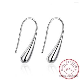 Stud -oorbellen Pure Real 925 Sterling Silver Traan traan voor meisjes meisjes kinderen kinderen sieraden orecchini aretes boucle d'Oreille 218D