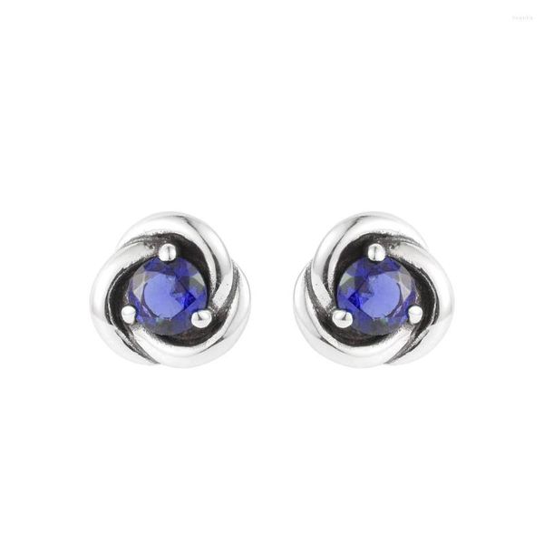 Boucles d'oreilles QANDOCCI 2023 printemps septembre pierre de naissance éternité cercle boucle d'oreille pour les femmes 925 argent bricolage convient aux bijoux européens