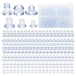 Boucles d'oreilles R2le 600pcs Silicone Boucle d'oreille Backs Remplacement du support pour les bouchons de poisson post