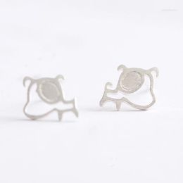 Boucles d'oreilles en argent sterling 925 véritable chien pour femmes filles mode bijoux en argent sterling Brincos Brinco coréen