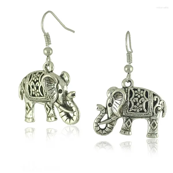 Pendientes de tuerca Retro Animal elefante para mujer regalos del Día de San Valentín pendientes de joyería Vintage