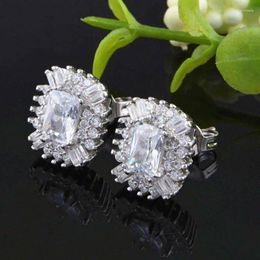 Ohrstecker Romantische Frauen Zirkonia Zarte Weibliche Ohrring Für Party Feines Geschenk Top Qualität Schmuck Tropfen