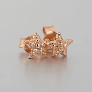 Boucles d'oreilles couleur or Rose étoile de mer pour femmes, cadeau de mariage, bijoux pour dames