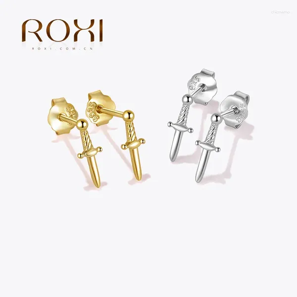 Boucles d'oreilles ROxi personnalité et petit poignard amusant 925 STERLING Silver Mini Punk Design Jewelry Women's Party 2024