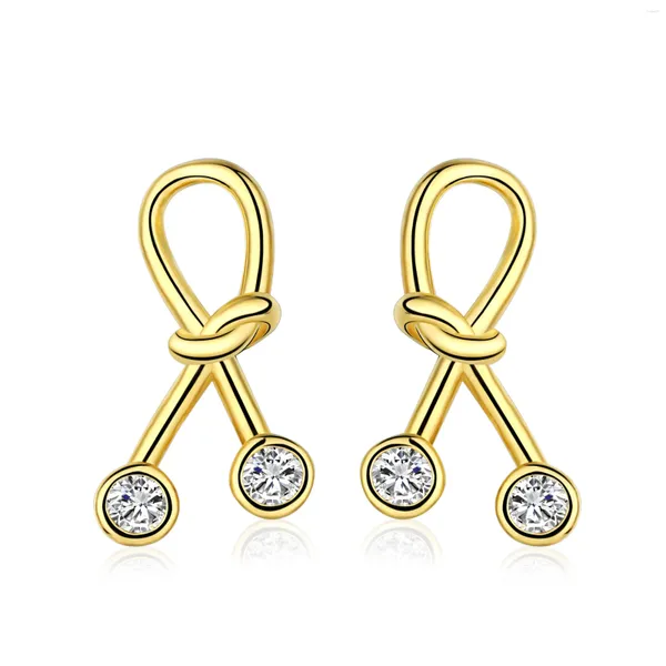 Boucles d'oreilles en argent pur S925 pour femmes, avec accessoires polyvalents et compacts, pour étudiantes