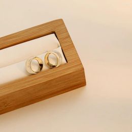 Boucles d'oreilles en argent S925, aiguille d'oreille minimaliste, coquille mère fraîche RND avec laiton écologique, bijoux en or 14 carats pour femmes, vente de jacinthe