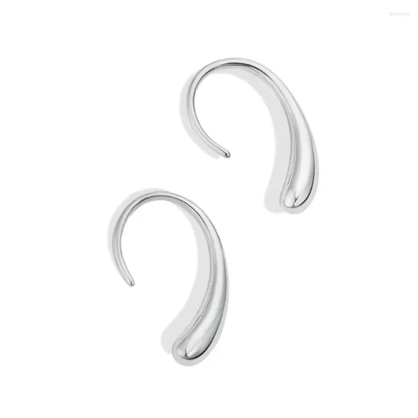 Pendientes de sementales S925 Silver Ear Studs con avanzado Drop de agua Diseño de estilo frío