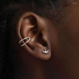Boucles d'oreilles S925 argent aiguille cils oeil pour femmes filles ensemble couleur Zircon Mini personnalité Corée boucle d'oreille bijoux fins Brincos