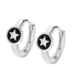 Boucles d'oreilles en argent Sterling S925, sens avancé, pentagramme, personnalité, tempérament, bijoux féminins