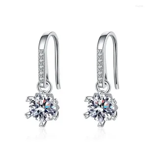 Boucles à oreilles S925 Fashion en argent sterling 50 cent D