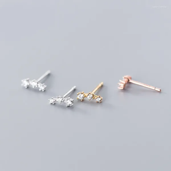 Boucles d'oreilles en argent Sterling S925 pour femmes, Style japonais et coréen, mode mot étoile, petite dame, bijoux en diamant, cadeau